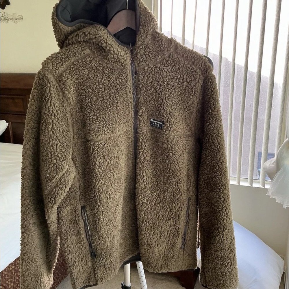 Men's Brown Sherpa Jacket
